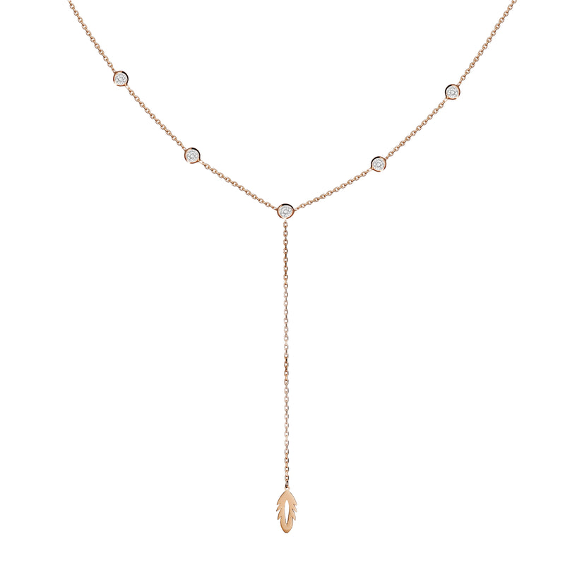 Mosuo Jewellery Feder Y-Halskette mit Steinen Bis zu 65% Rabatt