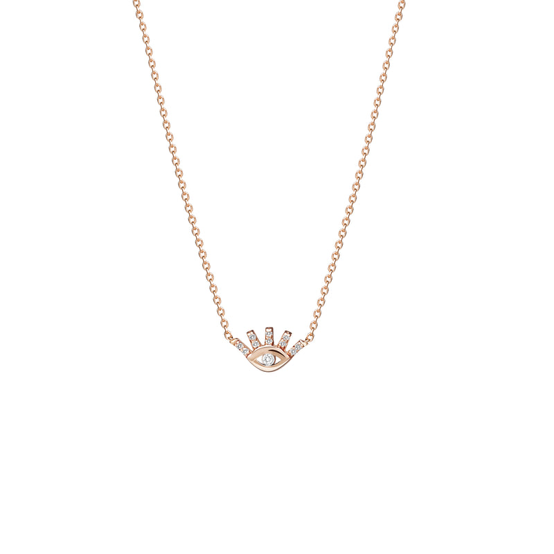 Mosuo Jewellery Evil Eye Diamant Halskette Nur noch ein Tag übrig