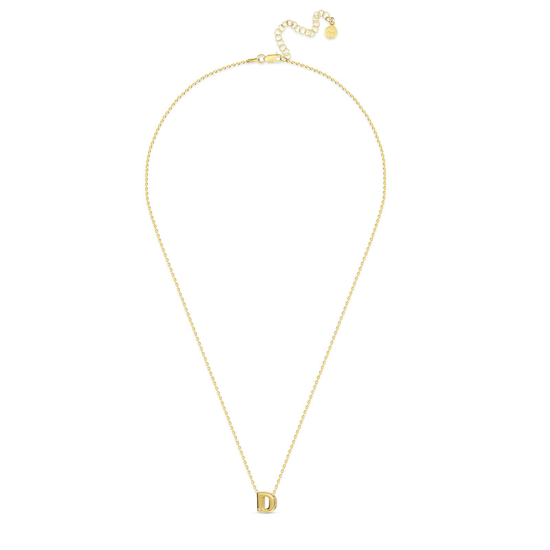 Mosuo Jewellery Diamant Buchstaben Halskette “D” - Vermeil Begrenzt auf 3 Tage