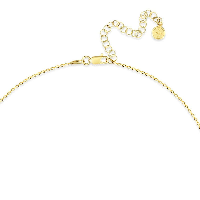 Mosuo Jewellery Diamant Buchstaben Halskette “D” - Vermeil Begrenzt auf 3 Tage