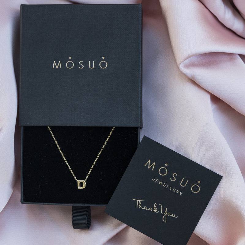 Mosuo Jewellery Diamant Buchstaben Halskette “D” - Vermeil Begrenzt auf 3 Tage