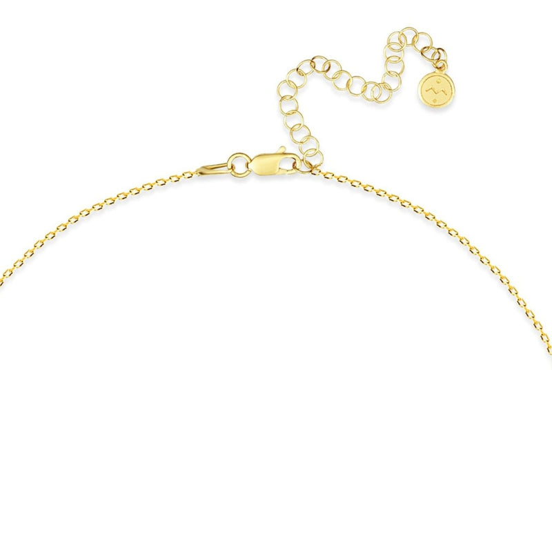 Mosuo Jewellery Diamant Buchstaben Halskette “E” - Vermeil Speichern exportieren