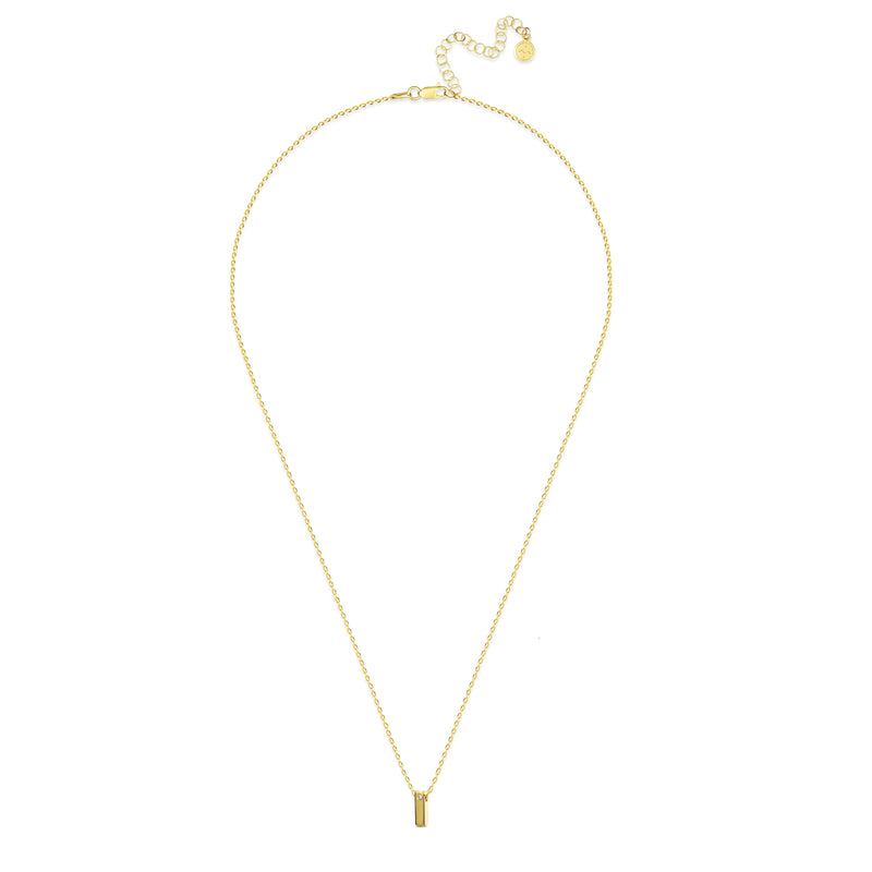 Mosuo Jewellery Diamant Buchstaben Halskette “I” - Vermeil 50% Rabatt für begrenzte Zeit