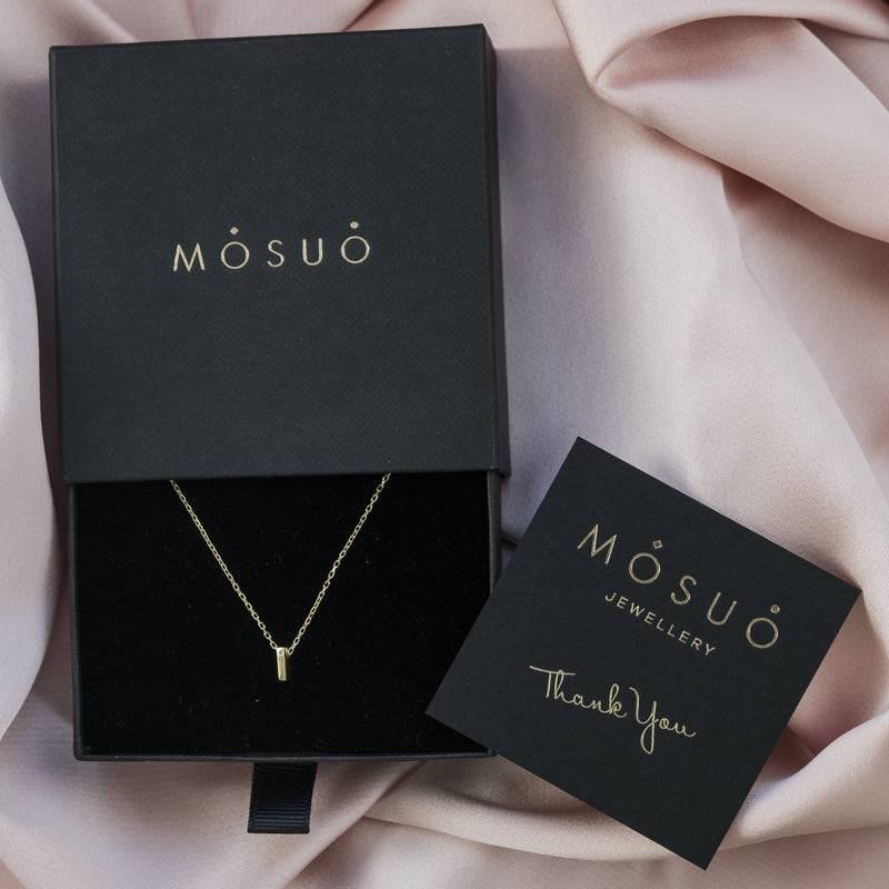 Mosuo Jewellery Diamant Buchstaben Halskette “I” - Vermeil 50% Rabatt für begrenzte Zeit