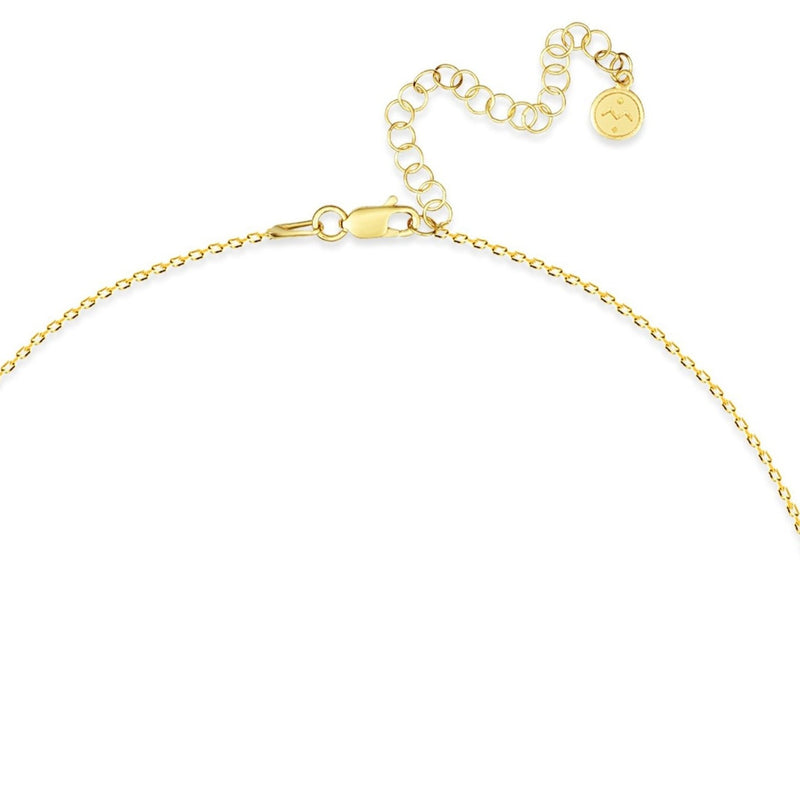 Mosuo Jewellery Diamant Buchstaben Halskette “N” - Vermeil Auslauf