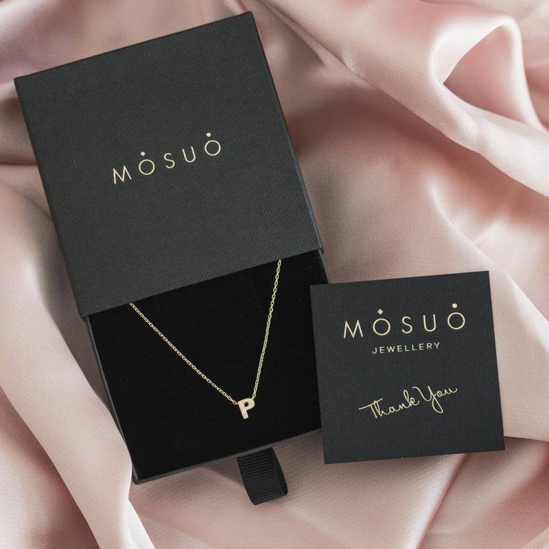 Mosuo Jewellery Diamant Buchstaben Halskette “P” - Vermeil Angebote