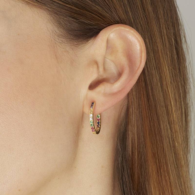 Mosuo Jewellery Regenbogen Creolen - Vermeil Blitzverkäufe