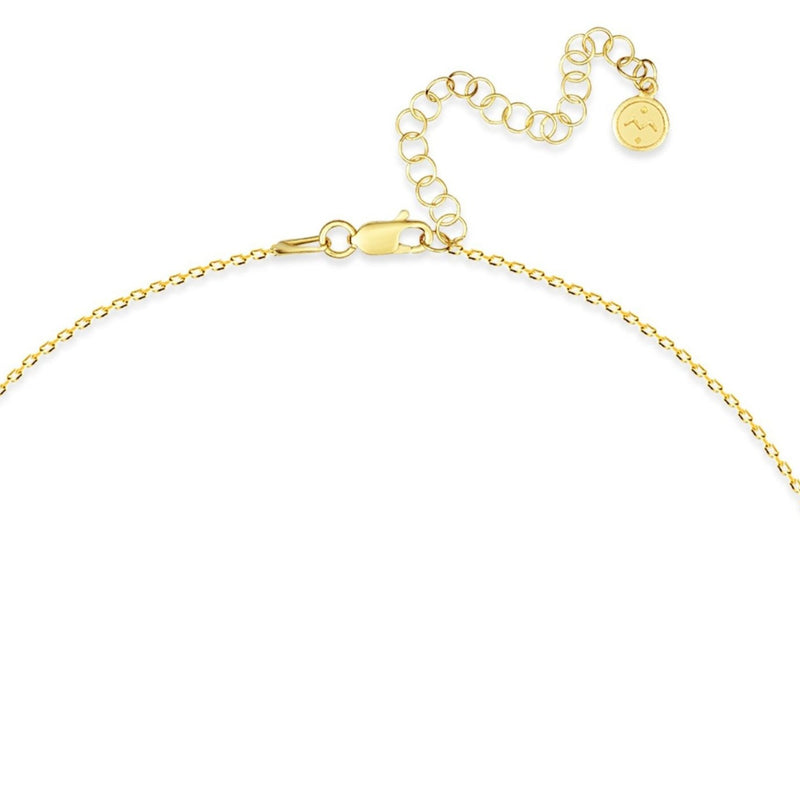 Mosuo Jewellery Diamant Buchstaben Halskette “W”- Vermeil Versandkostenfrei