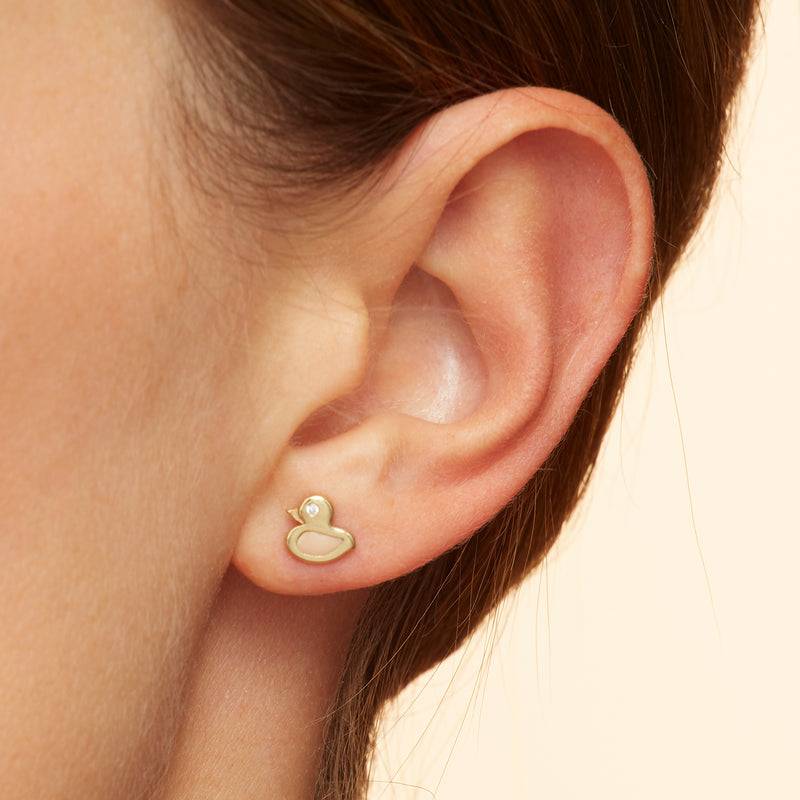 Mosuo Jewellery KIDS Enten Diamant Ohrstecker Osterangebot