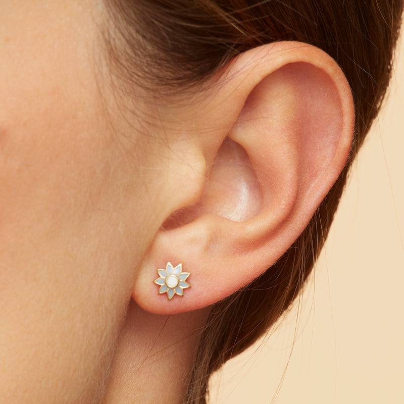 Mosuo Jewellery KIDS Emaille Blumen Ohrstecker Vatertagsangebot
