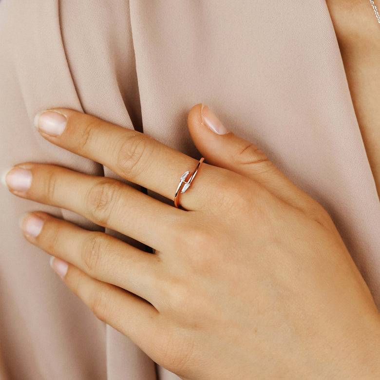 Nana Kay Curvey Glam Ring effilé Rosé Super Sparpreis