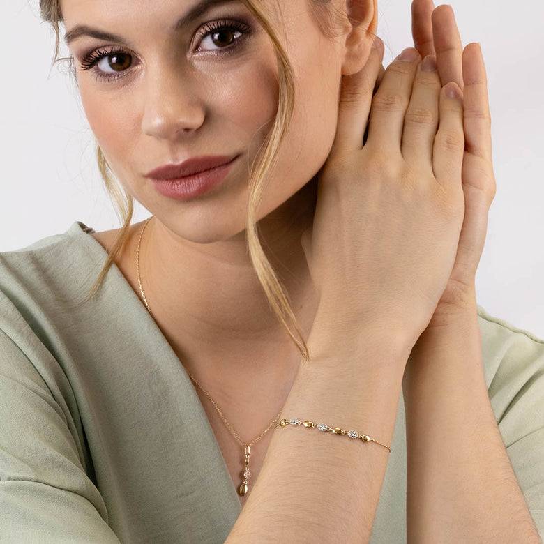 Nana Kay Echtgold Armband affidée Online Shopping