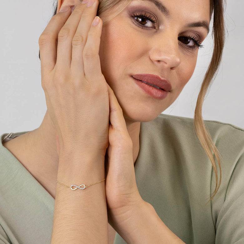 Nana Kay Echtgold Armband Infinity Saisonschlussverkauf