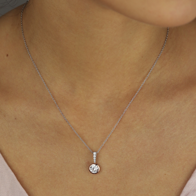 Nana Kay Classic Solitaire Halskette Charming Große Rabatte