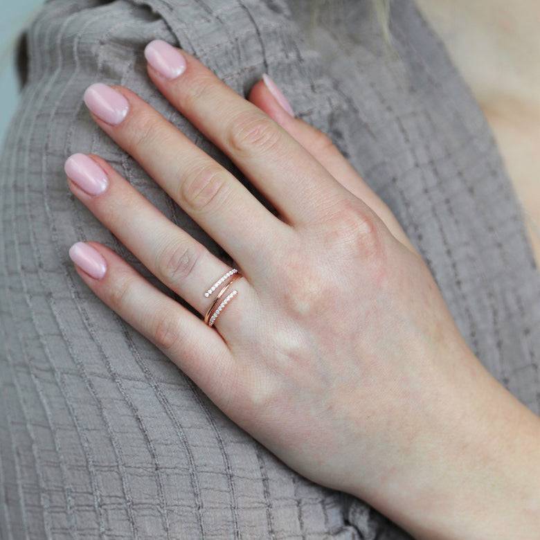 Nana Kay Echtgold Ring Passer Rosé Kostenlose Rückgabe