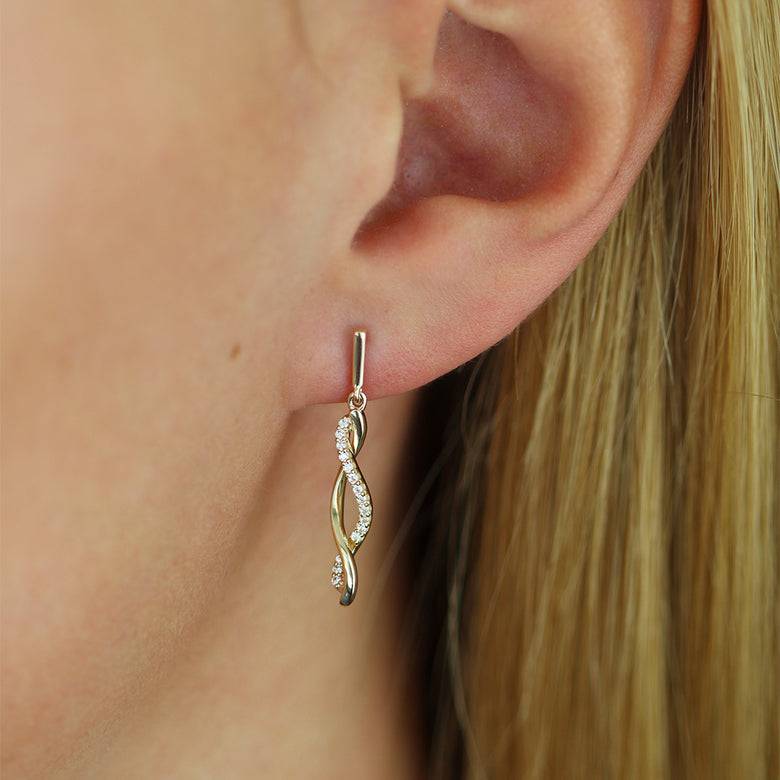 Nana Kay Echtgold Ohrring Onduler im Angebot