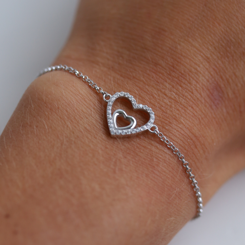 Nana Kay Double Happiness Armband Silber Sonderangebot