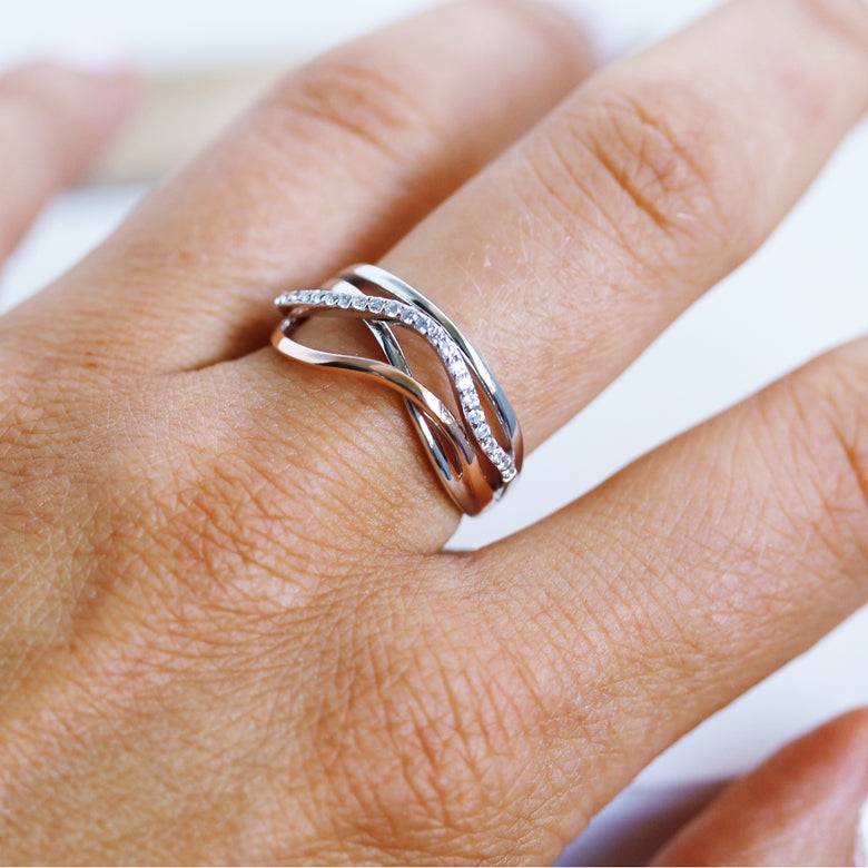 Nana Kay Swinging Silver Ring Eternity Blitzverkäufe