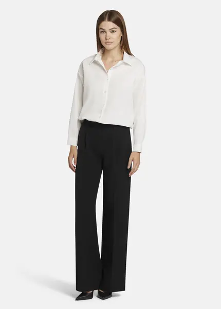 Nicowa Wide Leg Twill Pants - VINIWIA in BLACKarticle number NC9A24003019E-002 Letzte 2 Tage