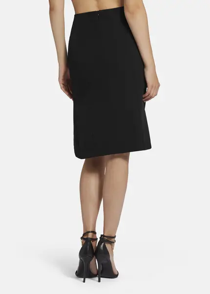 Nicowa Twill Ruffle Skirt - LOWIANA in BLACKarticle number NC9A24004019E-002 Zeitbegrenzte Promotion