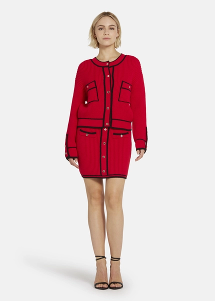 Nicowa Oversized cardigan - IDOWIA in REDarticle number NC8A22104014E-014 Bis zu 60% Rabatt
