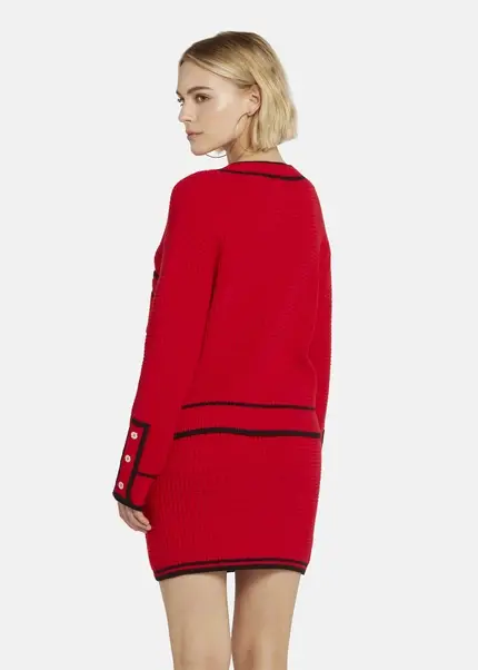 Nicowa Oversized cardigan - IDOWIA in REDarticle number NC8A22104014E-014 Bis zu 60% Rabatt