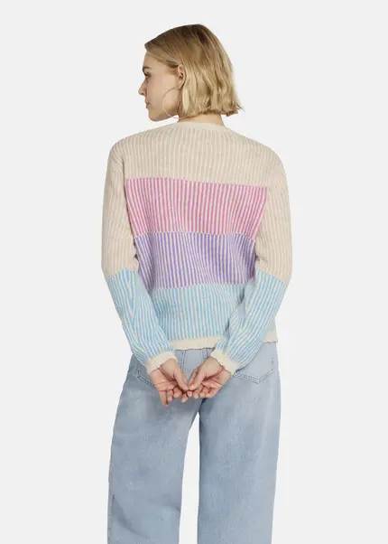 Nicowa Striped Cardigan SINOWA in CREAM MULTICOLORarticle number NC8A22101012E-072 Bis zu 65% Rabatt