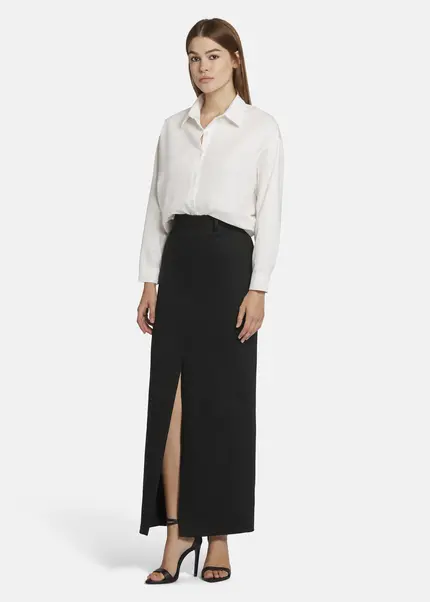 Nicowa Maxi twill skirt TRENALA in BLACKarticle number NC9A22401019E-002 Sonderangebot der Fabrik