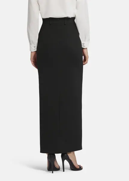 Nicowa Maxi twill skirt TRENALA in BLACKarticle number NC9A22401019E-002 Sonderangebot der Fabrik