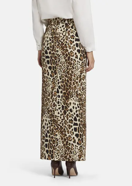 Nicowa Leo twill skirt TRENALA in BLACK LEOarticle number NC9A22401017E-151 Vierteljährliche Förderung