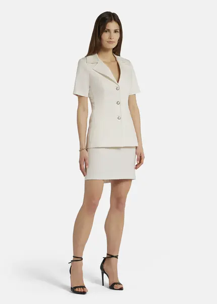 Nicowa Classic sheath skirt - TRECAWI in WHITEarticle number NC9A12402011E-004 50% Rabatt mit kostenlosem Versand