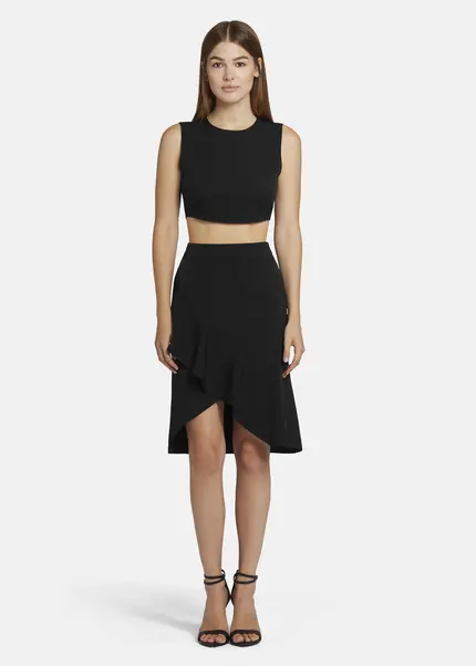 Nicowa Cropped Twill Top - LOWICA in BLACKarticle number NC9A24006019E-002 Outlet