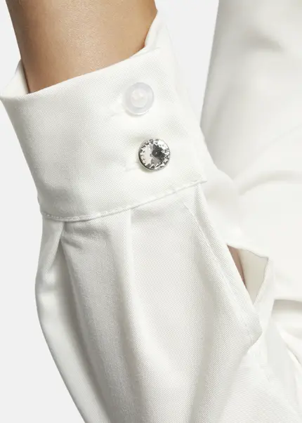 Nicowa Fitted shirt with shoulder pads - CAMIWA in WHITEarticle number NC9A22404011E-004 Verkauf