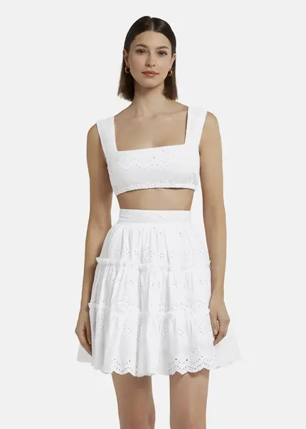 Nicowa Embroidered bustier - GALINAWA in WHITEarticle number NC9A12602011E-004 Angebote