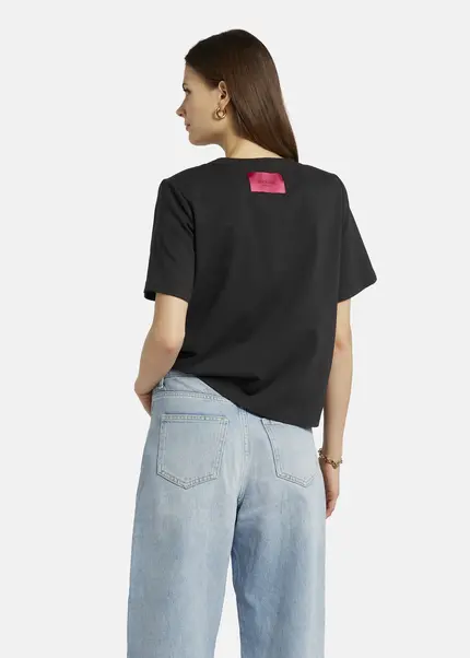 Nicowa T-shirt with shoulder pads -DILAWIA in BLACKarticle number NC9A12403019E-002 Günstiger Verkauf