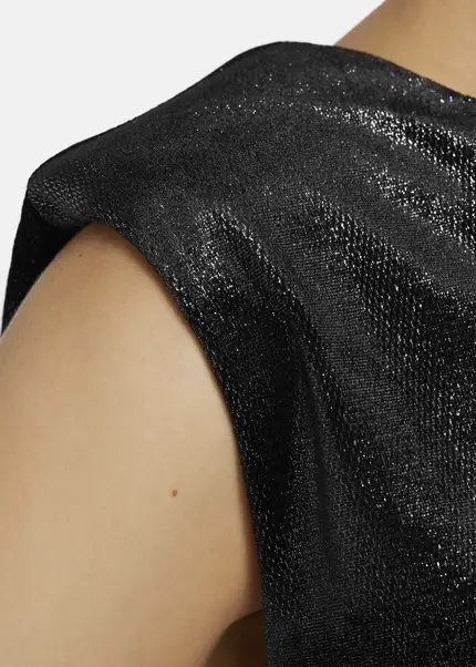 Nicowa Lamé velvet top with shoulder pads VELLIO in BLACK LAMÉarticle number NC8A22507019E-002 Meist gekauft