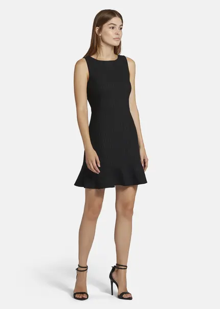 Nicowa Mini shift dress with flounce - ENAWIA in BLACKarticle number NC9A22901019E-002 Blitzverkäufe