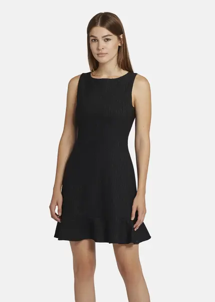 Nicowa Mini shift dress with flounce - ENAWIA in BLACKarticle number NC9A22901019E-002 Blitzverkäufe