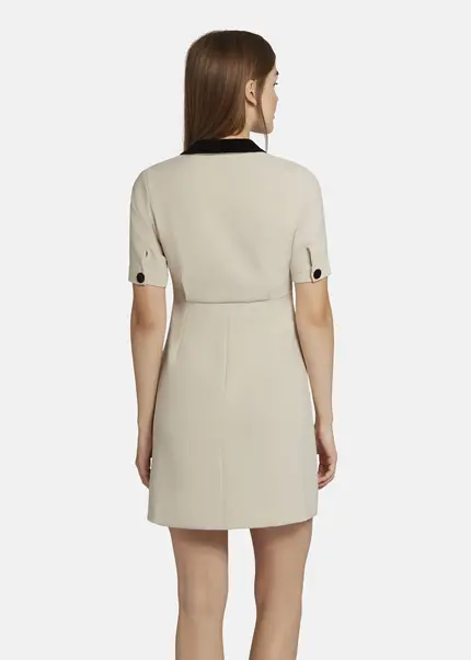 Nicowa Mini dress with lapel collar - AWINALA in CREAMarticle number NC9A22903012E-072 Kostenloser Versand