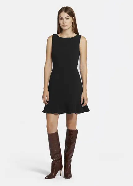 Nicowa Mini shift dress with flounce - ENAWIA in BLACKarticle number NC9A22902019E-002 Günstig kaufen