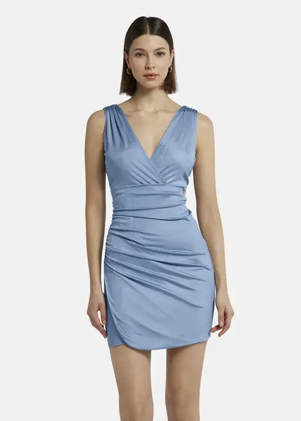Nicowa Mini dress in glossy jersey - MICARO in Bluearticle number NC9A1400625E-025 Saisonschlussverkauf