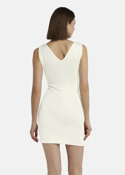 Nicowa Mini dress in glossy jersey - MICARO in Whitearticle number NC9A1400711E-004 Black Friday