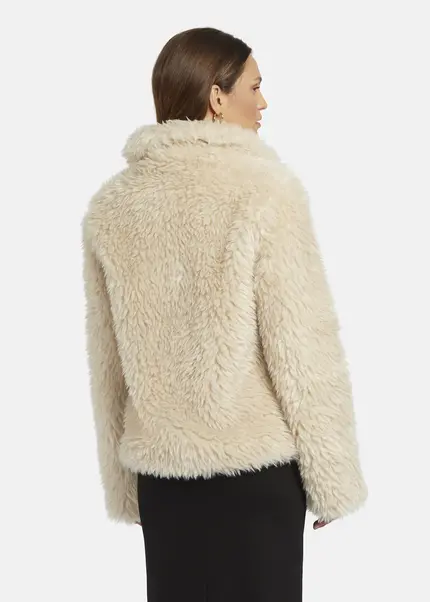 Nicowa Eco-shearling jacket - FANIWO in CREAMarticle number NC9A22906012E-072 Heißer Verkauf