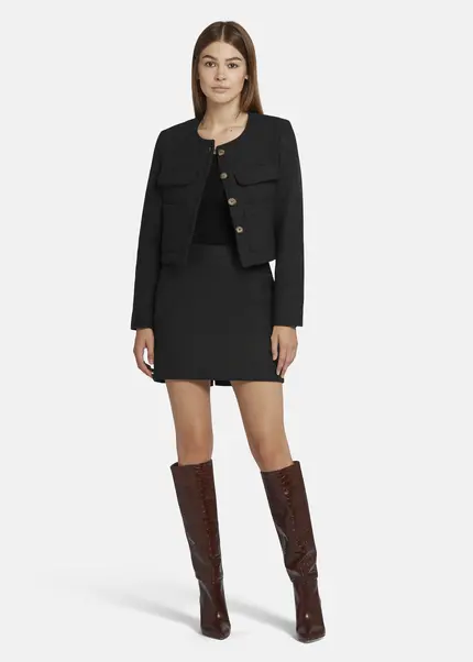 Nicowa Wool jacket with pockets - LANEVIA in ANTHRACITEarticle number NC9A22803038E-007 Top Angebot