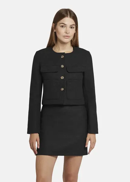 Nicowa Wool jacket with pockets - LANEVIA in ANTHRACITEarticle number NC9A22803038E-007 Top Angebot