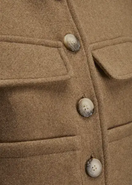 Nicowa Wool jacket with pockets - LANEVIA in BEIGEarticle number NC9A22803010E-138 Neueste Mode