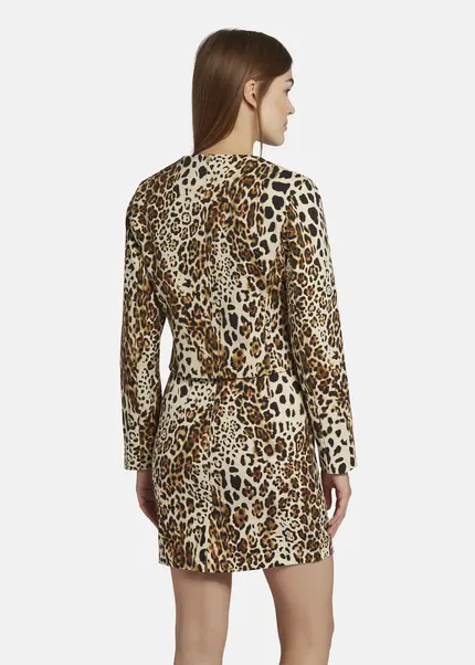 Nicowa Boxy Leo jacket - NICEO in BLACK LEOarticle number NC9A22803017E-151 Große Rabatte