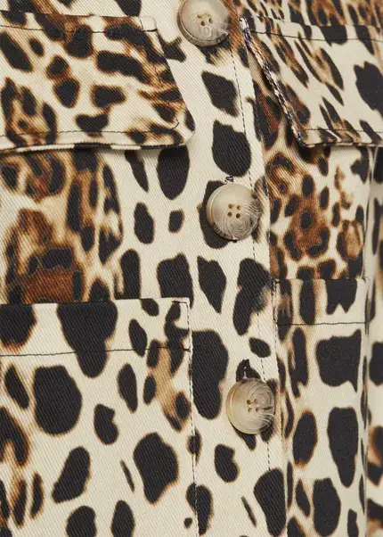 Nicowa Boxy Leo jacket - NICEO in BLACK LEOarticle number NC9A22803017E-151 Große Rabatte