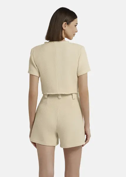 Nicowa Cropped Bouclé blazer - BIANCIWO in CREAMarticle number NC9A12605011E-072 Bestseller