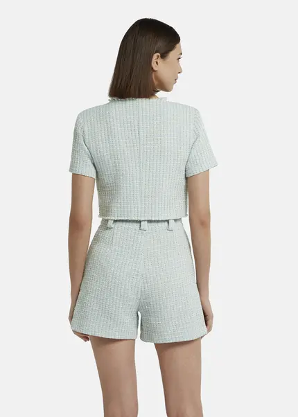 Nicowa Cropped Bouclé blazer - BIANCIWO in LIGHT BLUEarticle number NC9A12605025E-025 Saisonale Angebote